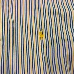 Mens Ralph Lauren Polo Striped Classic Fit Button Down Sz Large